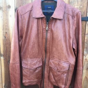 Men’s Fitted Leather River Island Like New Jacket